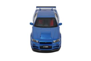 NISMO Nissan R34GT-R Z-tune BAYSIDE BLUE 2005 OttO mobile 1:12 Resinemodell (Türen, Motorhaube... nicht zu öffnen!)