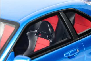 NISMO Nissan R34GT-R Z-tune BAYSIDE BLUE 2005 OttO mobile 1:12 Resinemodell (Türen, Motorhaube... nicht zu öffnen!)