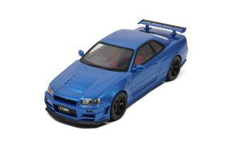 NISMO Nissan R34GT-R Z-tune BAYSIDE BLUE 2005 OttO mobile 1:12 Resinemodell (Türen, Motorhaube... nicht zu öffnen!)