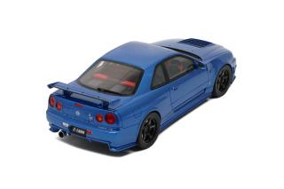 NISMO Nissan R34GT-R Z-tune BAYSIDE BLUE 2005 OttO mobile 1:12 Resinemodell (Türen, Motorhaube... nicht zu öffnen!)