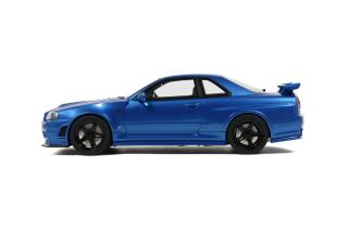 NISMO Nissan R34GT-R Z-tune BAYSIDE BLUE 2005 OttO mobile 1:12 Resinemodell (Türen, Motorhaube... nicht zu öffnen!)