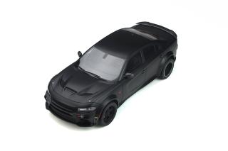 DODGE CHARGER SRT HELLCAT WIDEBODY Tuned by SPEEDKORE Black matte 2020 GT Spirit 1:18 Resinemodell (Türen, Motorhaube... nicht zu öffnen!)