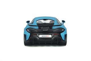 McLaren 600 LT Curacao blue 2018 GT Spirit 1:18 Resinemodell (Türen, Motorhaube... nicht zu öffnen!)
