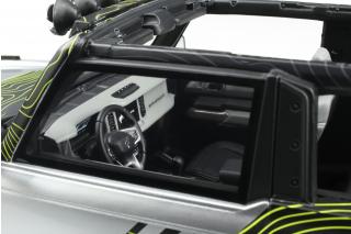 FORD BRONCO RTR ICONIC SILVER 2022 GT Spirit 1:18 Resinemodell (Türen, Motorhaube... nicht zu öffnen!)