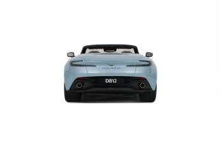 ASTON MARTIN DB12 VOLANTE CARRIBBEAN BLUE PEARL 2 2023 GT Spirit 1:18 Resinemodell (Türen, Motorhaube... nicht zu öffnen!)