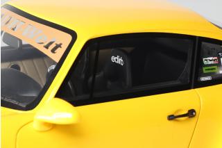 Porsche 911 RWB QEEMA YELLOW 2024 GT Spirit 1:18 Resinemodell (Türen, Motorhaube... nicht zu öffnen!)