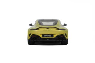 ASTON MARTIN VANTAGE COSMOPOLITAN YELLOW 2024 GT Spirit 1:18 Resinemodell (Türen, Motorhaube... nicht zu öffnen!)