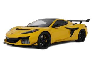 CHEVROLET CORVETTE C8 ZR1 YELLOW 2025 GT Spirit 1:18 Resinemodell (Türen, Motorhaube... nicht zu öffnen!)