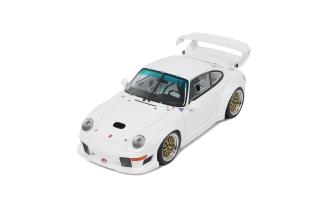 PORSCHE 911 [993] GT2 EVO WHITE 1995 GT Spirit 1:18 Resinemodell (Türen, Motorhaube... nicht zu öffnen!)
