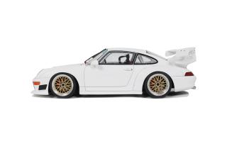 PORSCHE 911 [993] GT2 EVO WHITE 1995 GT Spirit 1:18 Resinemodell (Türen, Motorhaube... nicht zu öffnen!)