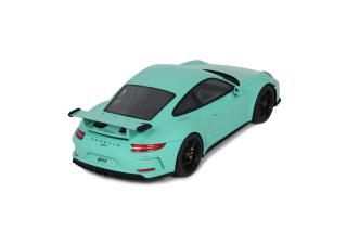 PORSCHE 911 [991.2] GT3 GREEN 2018 GT Spirit 1:18 Resinemodell (Türen, Motorhaube... nicht zu öffnen!)