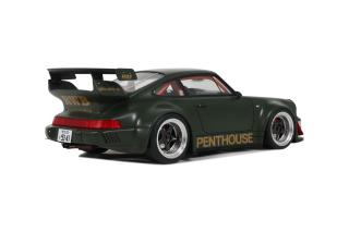 RWB Porsche 911 PENTHOUSE GREEN 2008 GT Spirit 1:18 Resinemodell (Türen, Motorhaube... nicht zu öffnen!)