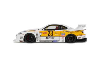 NISSAN S15 SILVA LB SUPER SILHOUETTE WHITE 2021 GT Spirit 1:18 Resinemodell (Türen, Motorhaube... nicht zu öffnen!)