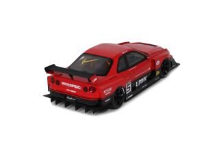 NISSAN SKYLINE R34 GT- R LB SUPER SILHOUETTE RED  2020 GT Spirit 1:18 Resinemodell (Türen, Motorhaube... nicht zu öffnen!)