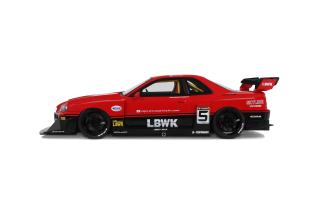 NISSAN SKYLINE R34 GT- R LB SUPER SILHOUETTE RED  2020 GT Spirit 1:18 Resinemodell (Türen, Motorhaube... nicht zu öffnen!)
