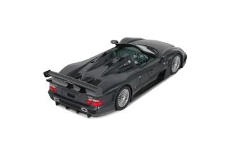 MERCEDES-BENZ CLK- GTR ROADSTER GREY 1999 GT Spirit 1:18 Resinemodell (Türen, Motorhaube... nicht zu öffnen!)