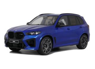 BMW X5 M COMPETITION BLUE 2023 GT Spirit 1:18 Resinemodell (Türen, Motorhaube... nicht zu öffnen!)