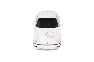 PORSCHE 911 [964] CARRERA CUP USA EDITION WHITE 1992 GT Spirit 1:18 Resinemodell (Türen, Motorhaube... nicht zu öffnen!)