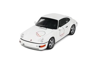 PORSCHE 911 [964] CARRERA CUP USA EDITION WHITE 1992 GT Spirit 1:18 Resinemodell (Türen, Motorhaube... nicht zu öffnen!)