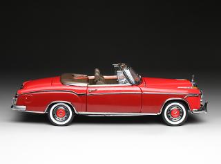 Mercedes-Benz 220 SE Cabriolet 1960  – Red / Dark Red SunStar Metallmodell 1:18