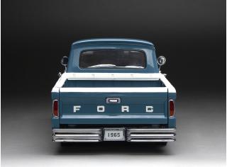 Ford F-100 1965 Custom Cab Pickup – Marlin Blue/White SunStar Metallmodell 1:18