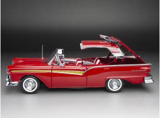 Ford Fairlane 500 Skyliner 1957 – Flame Red SunStar Metallmodell 1:18