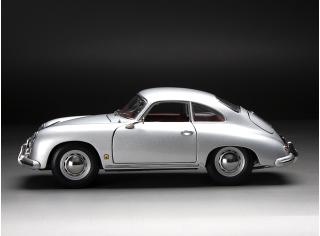 Porsche 356A 1957 1500 GS Carrera GT – Silver Metallic SunStar Metallmodell 1:18