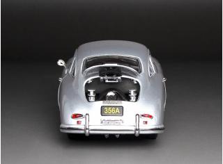 Porsche 356A 1957 1500 GS Carrera GT – Silver Metallic SunStar Metallmodell 1:18
