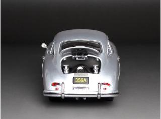 Porsche 356A 1957 1500 GS Carrera GT – Silver Metallic SunStar Metallmodell 1:18