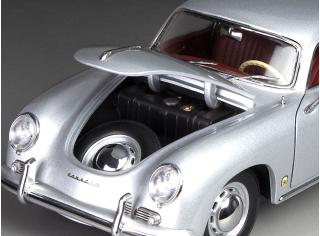 Porsche 356A 1957 1500 GS Carrera GT – Silver Metallic SunStar Metallmodell 1:18