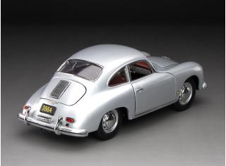 Porsche 356A 1957 1500 GS Carrera GT – Silver Metallic SunStar Metallmodell 1:18