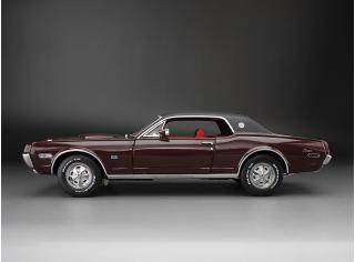 Mercury Cougar 1968 XR7G, black cherry SunStar Metallmodell 1:18