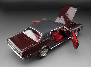 Mercury Cougar 1968 XR7G, black cherry SunStar Metallmodell 1:18