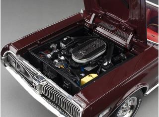 Mercury Cougar 1968 XR7G, black cherry SunStar Metallmodell 1:18