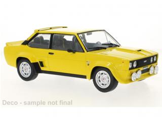 Fiat 131 Abarth, gelb, 1980 IXO 1:18 Metallmodell (Türen/Hauben nicht zu öffnen!)