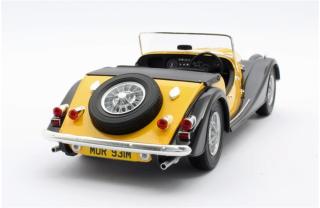 Morgan plus 8 yellow / black 1970 Cult Scale Models 1:18 Resinemodell (Türen, Motorhaube... nicht zu öffnen!)