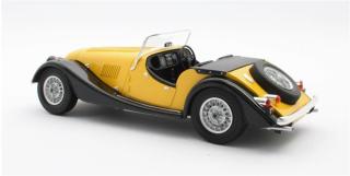Morgan plus 8 yellow / black 1970 Cult Scale Models 1:18 Resinemodell (Türen, Motorhaube... nicht zu öffnen!)