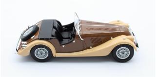 Morgan plus 8 brown / beige 1970 Cult Scale Models 1:18 Resinemodell (Türen, Motorhaube... nicht zu öffnen!)