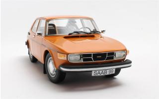 Saab 99 Combi indian yellow 1975 Cult Scale Models 1:18 Resinemodell (Türen, Motorhaube... nicht zu öffnen!)