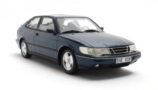SAAB 900 SE Turbo 1994 blue metallic Cult Scale Models 1:18 Resinemodell (Türen, Motorhaube... nicht zu öffnen!)