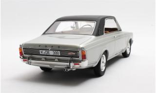 Ford Taunus P7B coupé silver metallic `69-`71 Cult Scale Models 1:18 Resinemodell (Türen, Motorhaube... nicht zu öffnen!) Abbildung Ähnlich! Modell hat keine Seitenfenster!