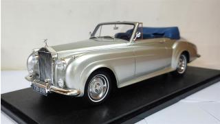 Rolls Royce  Silver Cloud DHC Shell grey 60-62 Cult Scale Models 1:18 Resinemodell (Türen, Motorhaube... nicht zu öffnen!)