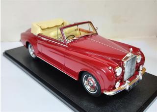 Rolls Royce Silver Cloud DHC Shell Red 60-62 Cult Scale Models 1:18 Resinemodell (Türen, Motorhaube... nicht zu öffnen!)