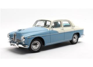 Alfa Romeo 1900 Super Berlina blue/white 1958 Cult Scale Models 1:18 Resinemodell (Türen, Motorhaube... nicht zu öffnen!)