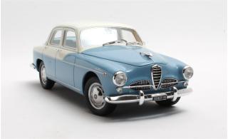 Alfa Romeo 1900 Super Berlina blue/white 1958 Cult Scale Models 1:18 Resinemodell (Türen, Motorhaube... nicht zu öffnen!)