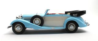 Mercedes-Benz 540K Cabriolet B blue/white `36-`38 Cult Scale Models 1:18 Resinemodell (Türen, Motorhaube... nicht zu öffnen!)