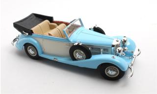 Mercedes-Benz 540K Cabriolet B blue/white `36-`38 Cult Scale Models 1:18 Resinemodell (Türen, Motorhaube... nicht zu öffnen!)