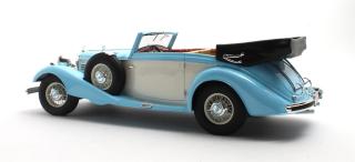Mercedes-Benz 540K Cabriolet B blue/white `36-`38 Cult Scale Models 1:18 Resinemodell (Türen, Motorhaube... nicht zu öffnen!)