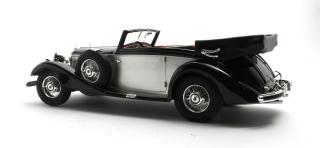 Mercedes-Benz 540K Cabriolet B black/silver `36-`38 Cult Scale Models 1:18 Resinemodell (Türen, Motorhaube... nicht zu öffnen!)