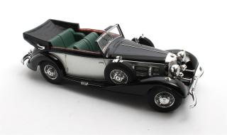Mercedes-Benz 540K Cabriolet B black/silver `36-`38 Cult Scale Models 1:18 Resinemodell (Türen, Motorhaube... nicht zu öffnen!)
